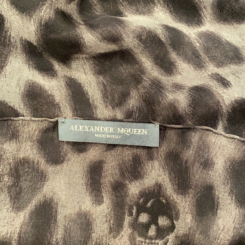 Alexander McQueen snake print scarf